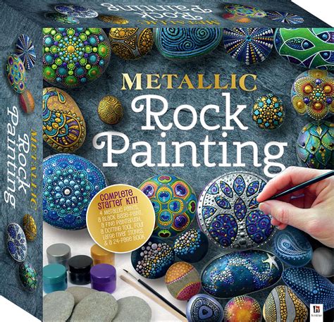 metallic rock painting box set|metal rock painting box set.